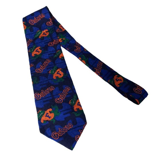 Florida Gators Sport Necktie Merge Left 100% Silk - Picture 5 of 7